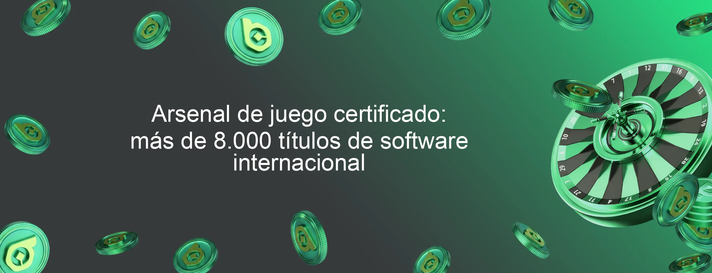 Arsenal de juego certificado: más de 8.000 títulos de software internacional